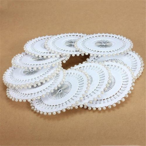 DECORA 480 Pieces Silver Round Pearl Head Straight Pins for Hand Crafts and Sewing Projects Decoration.