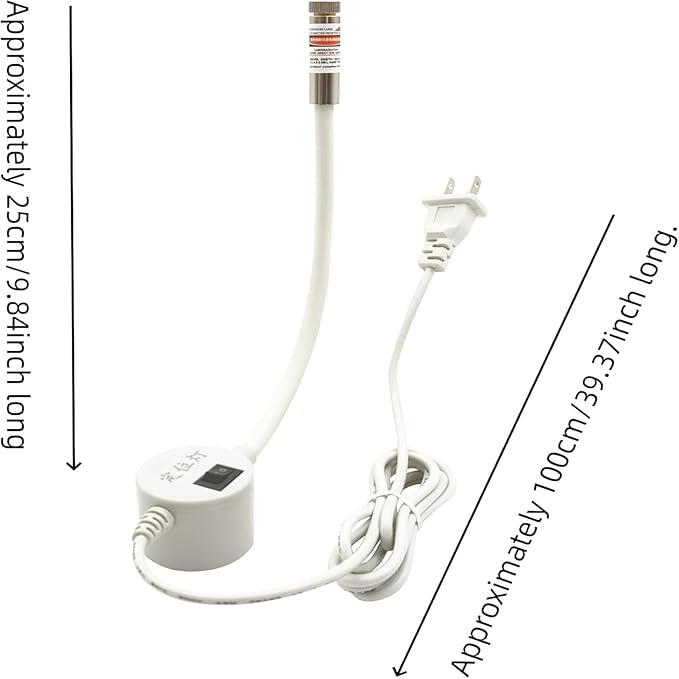 Magnetic Positioning Quilting Light for Sewing Machine, Sewing Light Guide for Straight Stitching, Red Line Positioning Lights, Rotating Guided Stitching Accessory for Precise (3PC * Mix)