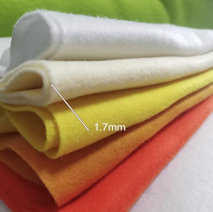 YYCRAFT Craft Soft Felt Sheets 9 Inch X 12 Inch - 24 Pcs Pack, White
