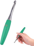Crochet Hooks 8mm Crochet Hook Soft Lightweight Wood Ergonomic Handle and Stainless Steel Crochet Needles Tip (8 mm-L)
