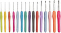 Knit Picks WeCrochet 15 Piece Expanded Bright Crochet Hook Set with Ergonomic Handles