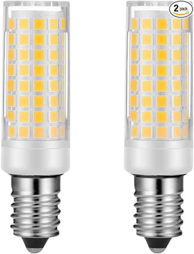 Sewing Machine Light Bulb 2 Pieces Compatible Brother LED Bulb 741 751 761 920D 925D 929D 934D 935D 1034D 1681 JS23 +for Baby Lock, Brother, Elna, Necchi, Pfaff 7/16" Base (Warm White)