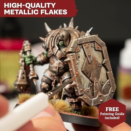 The Army Painter, Warpaints Fanatic, Metallics Miniature Paint Set Combo, 10 Acrylic Metallics Paints 18ml incl. Gold, Copper, Metal, Bronze, Silver and 1 Dipit Brush