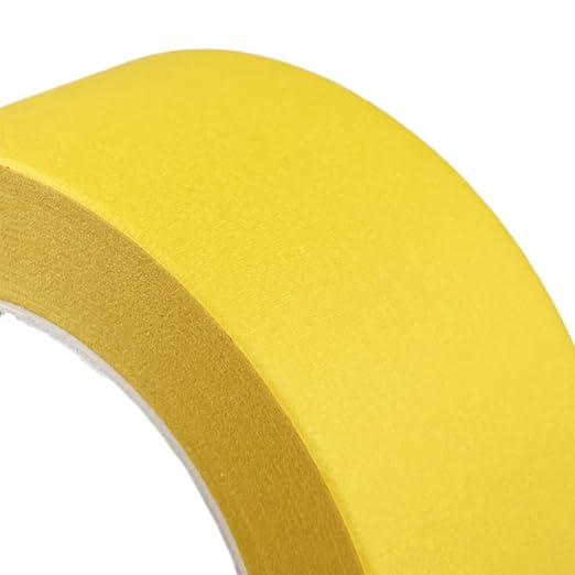 2 Inch Yellow Wide Masking Tape, Yellow Painters Tape for Home, Office, School Stationery, DIY Art, Crafts, Labeling (2 Inch X 55 Yard)