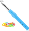 Vodiye Professional Extra Long 10mm Crochet Hooks, Ergonomic Handle Set for Beginners and Experienced Lovers