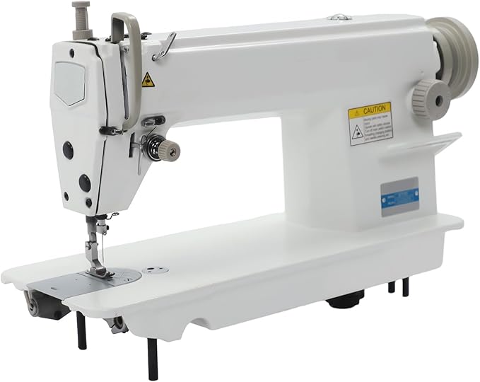 Industrial Straight Stitch Sewing Machine, 500W Adjustable Speed and Stitchs Distance Sew Machine with Reverse Sewing Function,Upholstery Sewing Machine with Motor,Stitch Length Adjustable to 0.2in