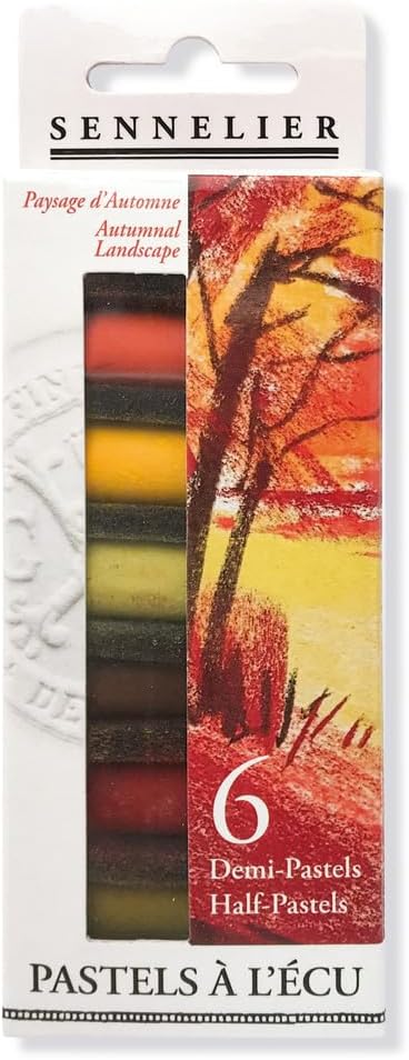 SENNELIER Extra-Soft Half Pastel 6 Stick Set, Set of 6, Autumn