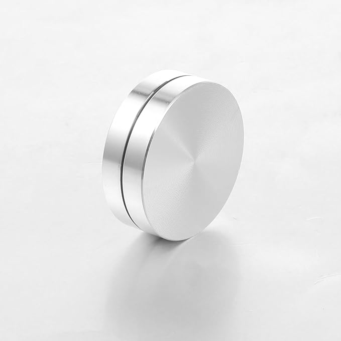Silver Ceramic Clay Pottery Throwing Trimming Spinner Tool, 35mm Clay Ceramic Rotary Rotary Clays Tool for Professional Ceramics Making, Carving Artists and Hobbyists (35mm Diameter, 12mm Thickness)