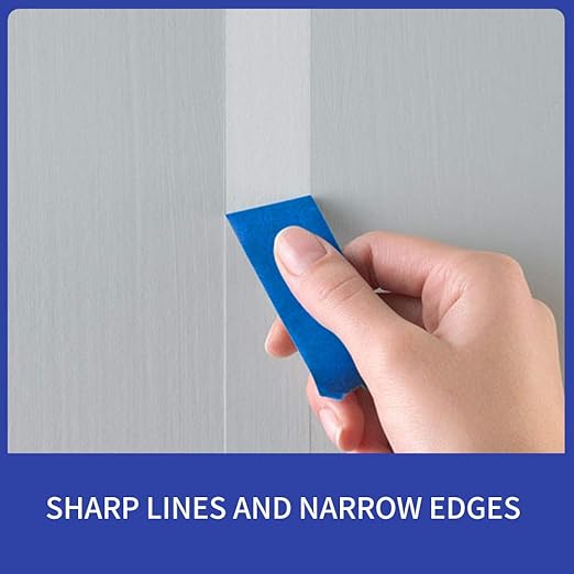 ADHES Blue Painters Tape, 2.83 inches x 60Yards, Masking Tape for Painting, Paint Tape No Residue Outdoor Anti UV Multi Surface Use