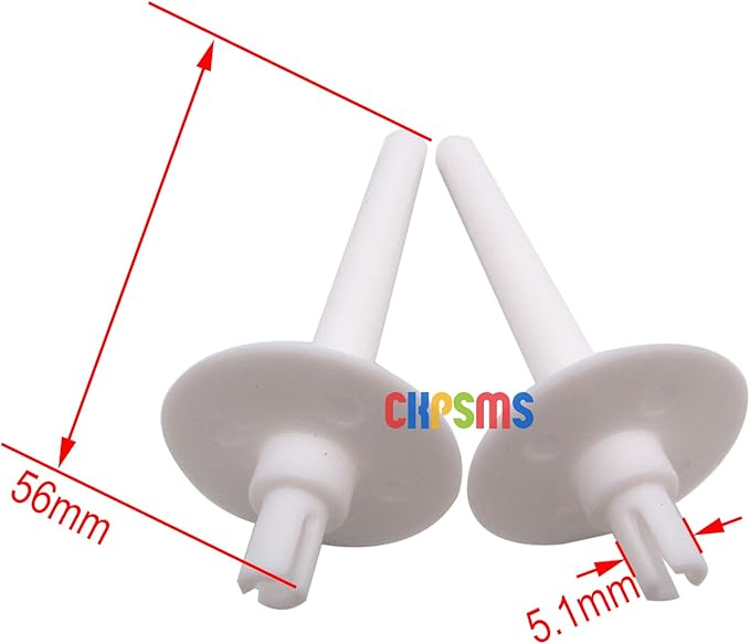 CKPSMS Brand -2PCS Spool PIN #130920021 Compatible with/Replacement for Brother Brand BM2600, BM2700,LS2000,XL3000,XL5100 Singer Brand 3011,3012,3013