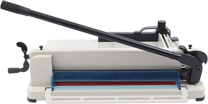 17" Guillotine Paper Cutter A3 Heavy Duty Paper Cutter with Safety Lock Precision Paper Trimmers for Cards PVC Paper Slicer for Office School