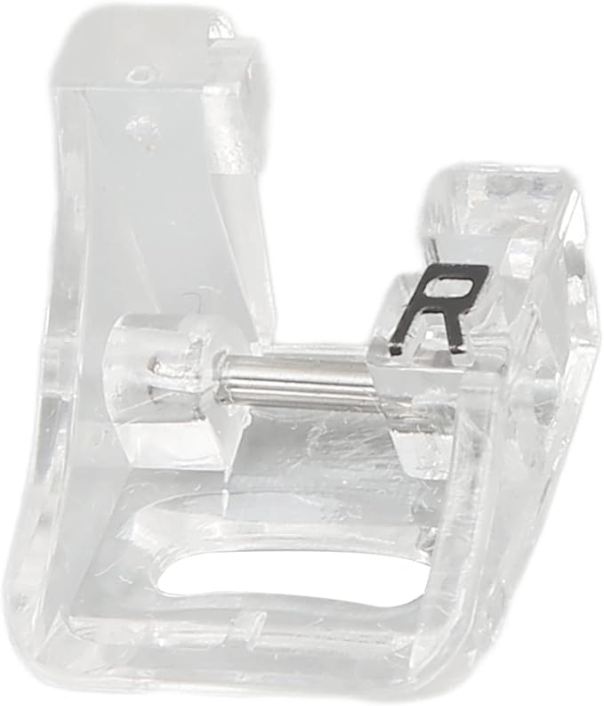 R Presser Foot, Wear Transparent Texture Plastic Material Leather Presser Foot for Viking Embroidery Machine Designs Accessories