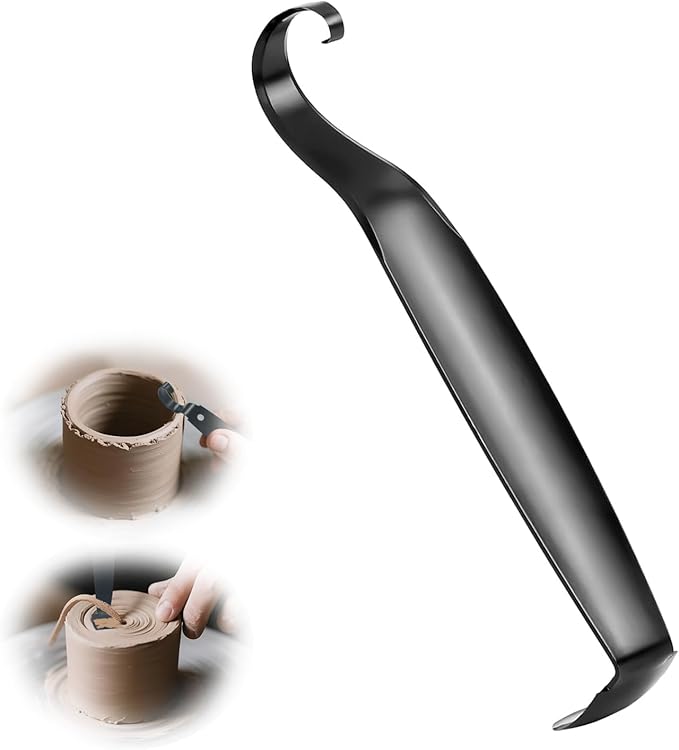 Sharpened Pottery Tool for Potter, Versatile Pottery Trimming Tools – Precision Double-Ended Clay Trimming Tool Ceramics, 1-Piece All-in-One Solution for Carving Clay & Pottery