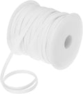 MECCANIXITY 1/4 Inch Double Fold Bias Tape Polyester Continuous Bulk Bias Tape for Sewing,Seaming Quilting Hemming Binding Crafts (White 55 Yards)