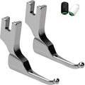 P369 Presser Foot, New Bead Sequin Special Presser Foot, Foot Wedding Dress Bead for Sewing and Beaded Fabric, No-Bead-Tapping, Anti-Curl & Fabric-Holding for Evening Gowns, Fashion Fabrics(2pcs Silve