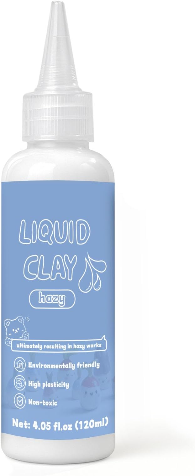 Liquid Polymer Clay Translucent 4.2oz, Liquid Clay for Polymer Clay Oven-Bake, for DIY Enthusiasts, Education and Crafting, Easy to Shape & Multi-Mold Compatible