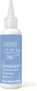 Liquid Polymer Clay Translucent 4.2oz, Liquid Clay for Polymer Clay Oven-Bake, for DIY Enthusiasts, Education and Crafting, Easy to Shape & Multi-Mold Compatible