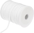 MECCANIXITY 1/4 Inch Double Fold Bias Tape Polyester Continuous Bulk Bias Tape for Sewing, Seaming Quilting Hemming Binding Crafts (White 100 Yards)