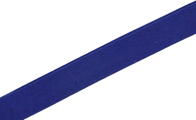 Mandala Crafts 55 Yards 1/2 Inch Blue Double Fold Bias Tape for Sewing - Bias Binding Tape for Quilting Binding, Hemming, Seam, and Fabric Piping