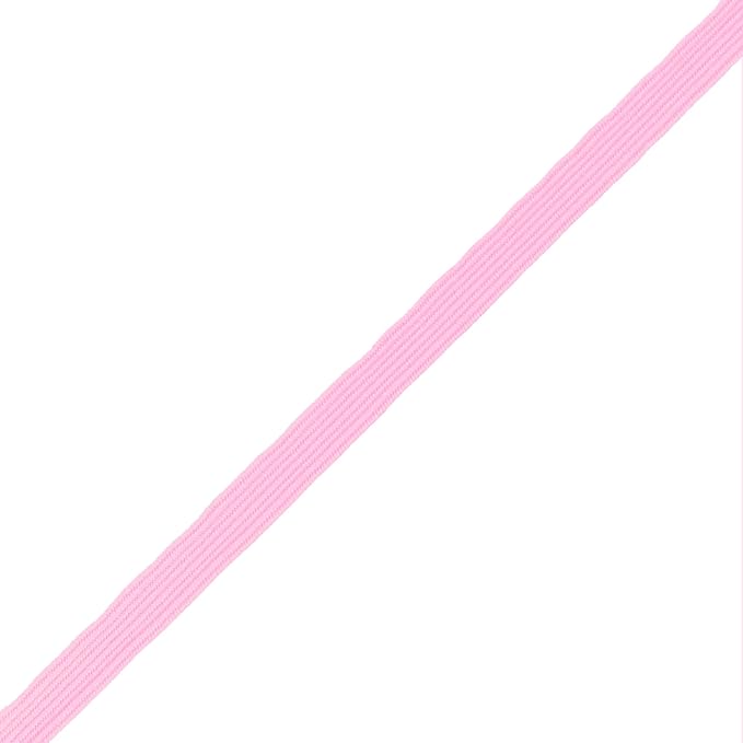 Mandala Crafts 16mm 20 Yds Roll of Pink Elastic Bands for Sewing - 5/8 Flat Elastics Cord - 5 8 Inch Braided Stretch Straps for Crafting