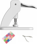 HONEYSEW Table-top Snap Buttons Pliers for 9mm,11.5mm,12.5mm,13mm Plastic No-Sew Snaps Press Fasteners Tool Kit with 150 Sets T5 Snap Buttons for Sewing, Clothing, Crafting