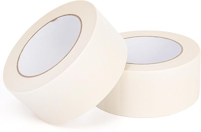 Tosnail 3 Pack 2 Inches Cream White Artist Tape Masking Tape for Arts and Crafts - Total 164 Yards