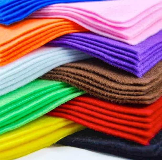 YYCRAFT Craft Soft Felt Sheets 9 Inch X 12 Inch - 40 Pack(20 Colors)