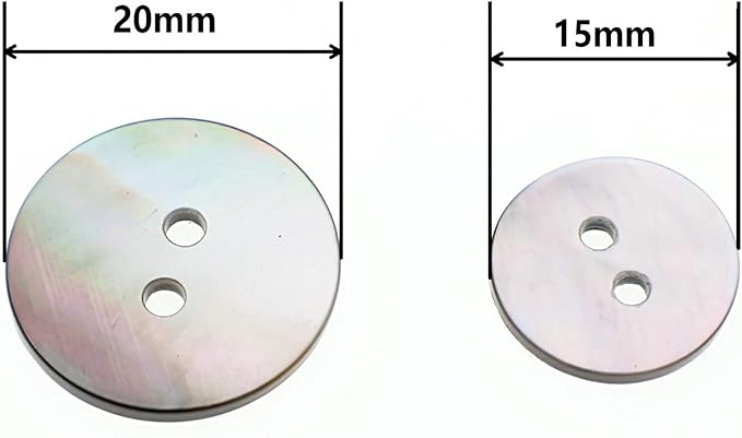 Leekayer 22 Pieces Genuine Mother of Pearl Blazer Buttons Suit Set 20mm 15mm Natural Black MOP Shell Buttons Bulk for Men (Black MOP),YBZBK-B
