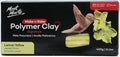 Mont Marte Make n Bake Polymer Clay Signature Lemon Yellow 400g (14.1oz) Block, Bake in Oven, Soft and Smooth, Sculpting, Craft, DIY Décor, Jewelry
