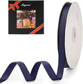 LIUYAXI 1/2" X 50 Yards Solid Navy Blue Grosgrain Ribbon, Perfect for Crafts, Wedding Decor, DIY Hair Accessories, Sewing, Gift Package Wrapping and More