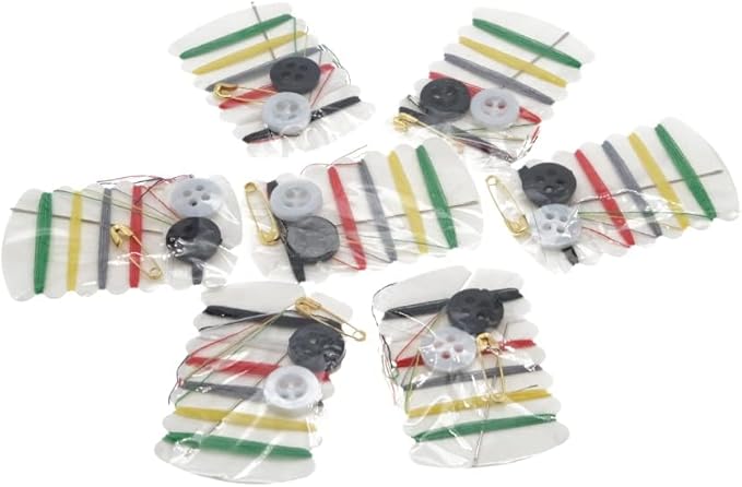 Aysekone 50 Sets Travel Sewing Kit Emergency Repair Kit with Needles Threads Buttons Safety Pins Portable Sewing Supplies for Home Hotel Travel Necessities