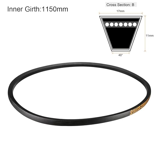 uxcell B-45 V-Belts 45" Inner Length, B-Section Rubber Drive Belt