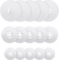 Riceshoot 15 Pcs Spool Cap Sewing Machine Pin Cap Small Medium Large Replacement Spool Cover White Sewing Replacement Parts Accessories 45 Mm, 35 mm and 25 mm