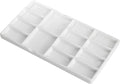 8" Porcelain Watercolor Palette - 14 Well Ceramic Artist Paint Palette with Mixing Tray for Painting and Craft Projects