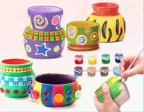 No Baking Air Drying Modeling Clay, Terracotta* 3lb&White*3lb. | All Purpose Compound | Self-Hardening DIY Creative Sculpting Clay for Adults Kids