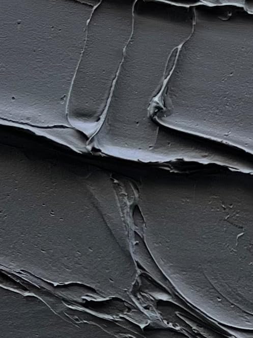 NANKAI Art Hand Painted Thick Texture Black Minimalist Vertical Wall Art 40x28 inches Black Oil Painting Contemporary Art Oil on Canvas