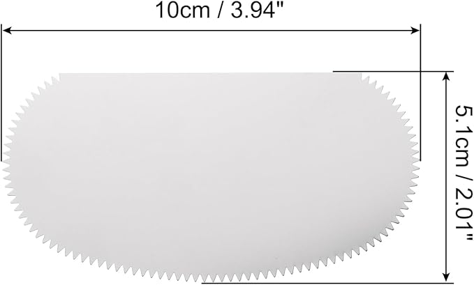 HARFINGTON 10pcs Steel Clay Scraper 4" Pottery Clay Serrated Scraper for Pottery Sculpture Ceramic DIY Crafts