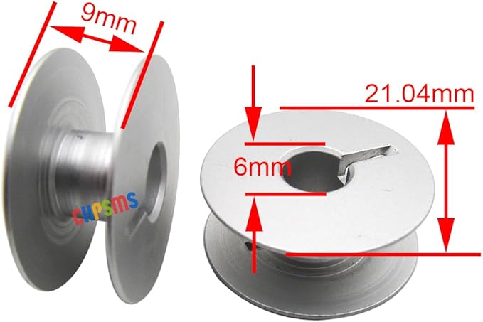 ckpsms Brand – 5PCS L Style Bobbin Cases and 20PCS L Style Aluminum bobbins Compatible with/Replacement for JUKI Brand CONSEW Brand Singer Brand Brother Brand Single Needle lockstitch Sewing Machine