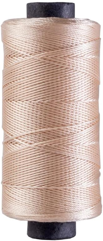 Big Kizzy Light Blonde 250m Nylon Thread for Hair Extensions, Sew in Human Hair Weft and Wigs - Non-Slip and Comfortable Hold for Hand and Machine Tied Weft