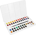 Daler Rowney Daler-Rowney Aquafine 48-pc Watercolor Studio Set - Watercolor Paint Set for Watercolor Paper and More - Watercolor Set for Artists and Students - Water Color Paint for All Skill Levels