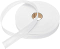 MECCANIXITY 1 Inch Single Fold Bias Tape Polyester Continuous Bulk Bias Tape for Sewing,Seaming Quilting Hemming Binding Crafts (White 50 Yards)
