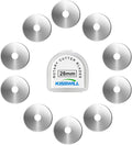 Rotary Cutter Blades 28mm by KISSWILL - Fits Fiskars 28mm Rotary Cutter Replacement, Sharp and Durable (28MM)