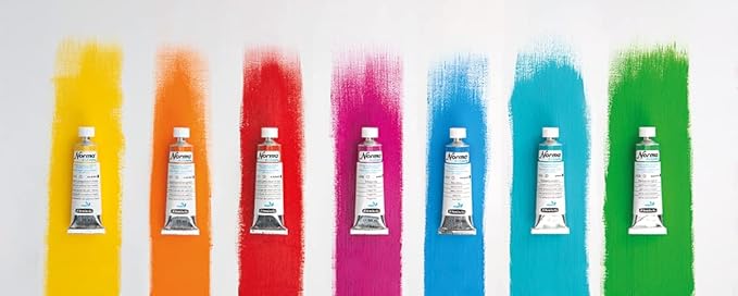Schmincke - NORMA® Blue, 21239012, finest water-based artist oil paints, highly pigmented, lightfast, vegan, light cadmium yellow, 120 ml