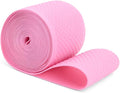 Mandala Crafts 3 Inch Elastic Silicone Gripper Tape for Clothing - 5 Yds Dotted Non Slip Elastic Band for Sewing - Pink Silicone Flat Fabric Stretchy Ribbon Straps