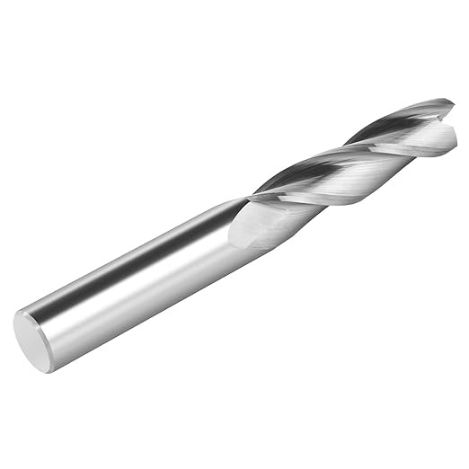 2PCS Upcut Spiral Router Bits 3 Flutes with 1/2 Inch Shank, Extra Long (4 Inch), 1/2 Inch Cutting Diameter, 2 Inch Cutting Length, Trimming, Carving