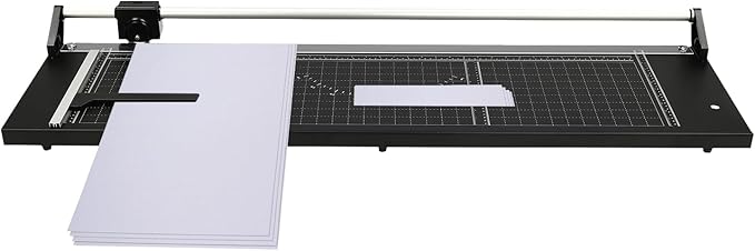 Precision Manual Rolling Paper Trimmer, 36-inch Paper Cutter, Heavy Duty Office Cutting Machine with Magnetic Ruler, Accurate & Stable Cutting