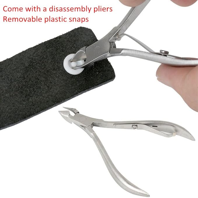 HONEYSEW Table-top Snap Buttons Pliers for 9mm,11.5mm,12.5mm,13mm Plastic No-Sew Snaps Press Fasteners Tool Kit with 150 Sets T5 Snap Buttons for Sewing, Clothing, Crafting