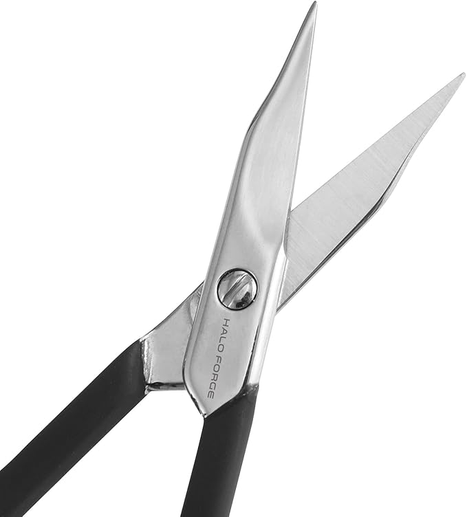 Small Embroidery Scissors - Sharp Straight Tip Stainless Steel Tiny Detail Scissors for Thread Yarn Cross Kintting Stitch Crafts Needlepoint Cutting 3.5 Inches (Black)