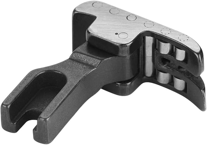 Roller Presser Foot, Black Industrial Sewing Machine Accessories 12 Bearings for Thick Cloth, Brand New and, Steel Material