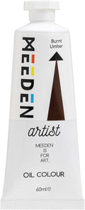 MEEDEN Artist Grade Oil Paint: Burnt Umber - 60ml/2oz Tube - Professional Art Paints for Canvas Painting